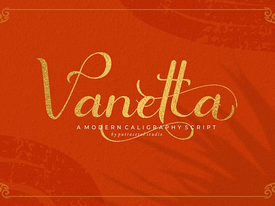 Vanetta - Modern Calligraphy Script Font