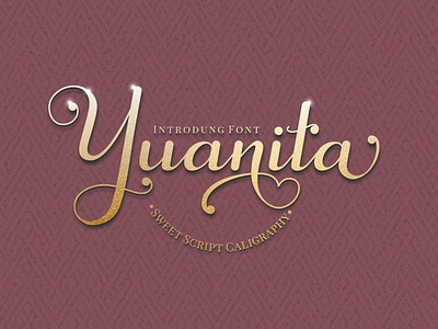 Yuanita - beautiful modern calligraphy font