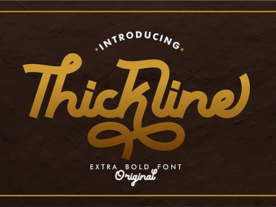 Thickline ! a classic bold monoline typeface