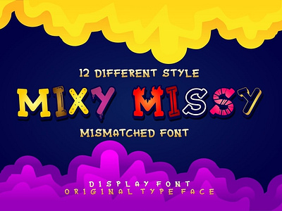 Mixy Missy – 12 Style Display Font