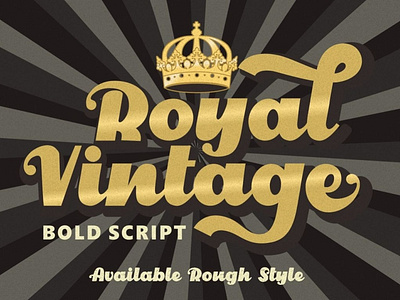 Royal Vintage - Retro Bold Script Style Font