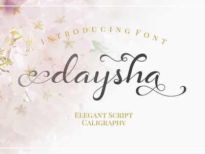 Daysha - Elegant Script Calligraphy