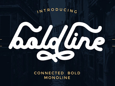 BOLDLINE - Connected Bold Monoline Typeface