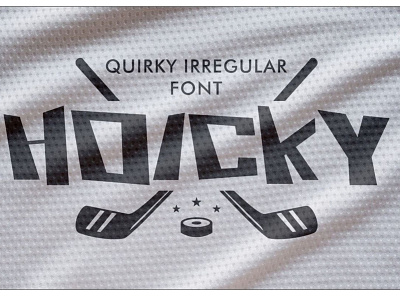Hoicky - quirky irregular font