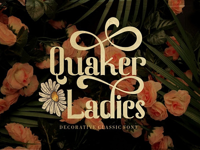 Quaker Ladies - Decorative Classic Font