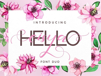 Hello Eisya - Beautiful Font Duo