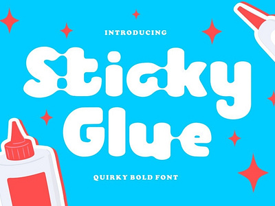 Sticky Glue - Quirky Bold Font