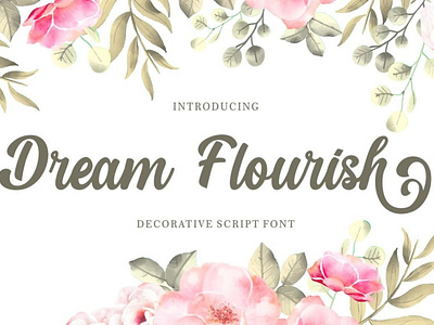 Dream Flourish - Decorative Script Font