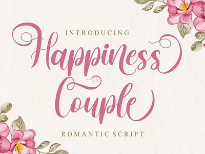 Happiness Couple - Romantic Script Font