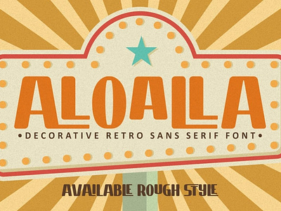 Aloalla - Decorative Retro Sans Serif Font