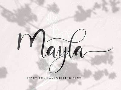 Mayla - Beautiful Handwriting Script Font