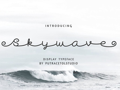 Skywave - Display Cursive Typeface
