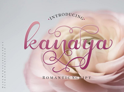 Kanaya - Beautiful Romantic Script Font beautiful font bouquet font branding font casual font chick font cursive font elegant font instagram font lettering font love font luxury font modern calligraphy natural font pretty font romantic font script font stylish font swash font typeface font wedding font