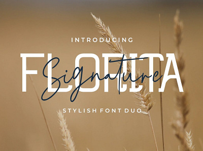 Free Font Duo - Florita Signature pen font