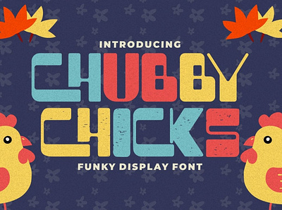Free Display Font - Chubby Chicks comic font