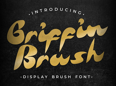 Free Display Brush Font - Griffin Brush free font urban fonts