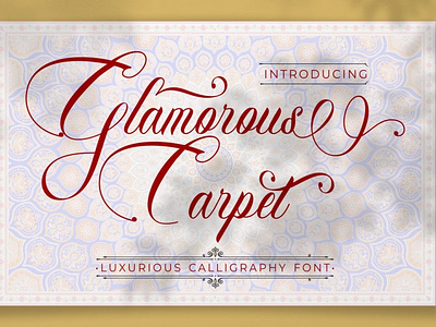 Free Luxurious Calligraphy Font - Glamorous Carpet