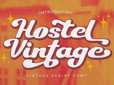 Free Vintage Script Font - Hostel Vintage 80s font