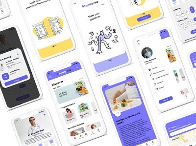 Family App mobile app. design ux