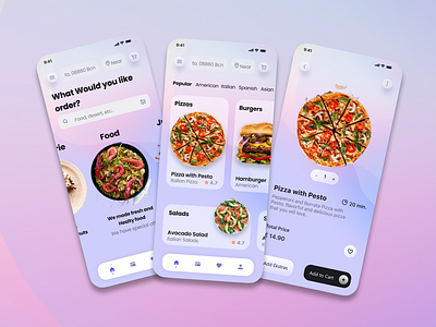 Food Delivery - Mobile Application food delivery ui design