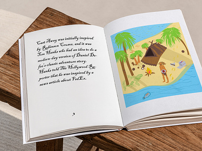 Robinson Crusoe Book Illustration