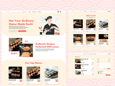 REI SUSHI WEB design figma graphic design japan sushi ui ux xd