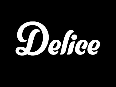 French bakery Delice Patisserie lettering logotype