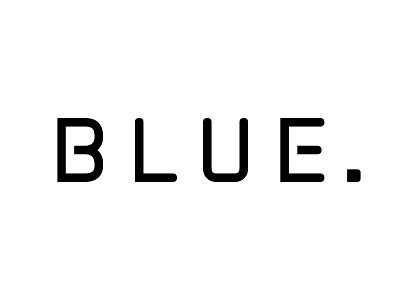 “Blue.” Advertising agency logotype