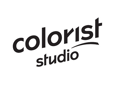 “Colorist” Studio logotype branding design hairstylist identity lettering logo logotype