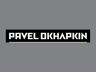 Pavel Okhapkin Studio branding design identity lettering logo logotype