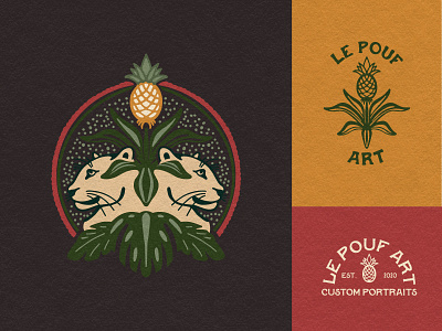 Le Pouf Art - Branding/Logo brand identity brandidentity branding design dribbble flat freelance freelancer graphic design illustrator logo logo design logo icons