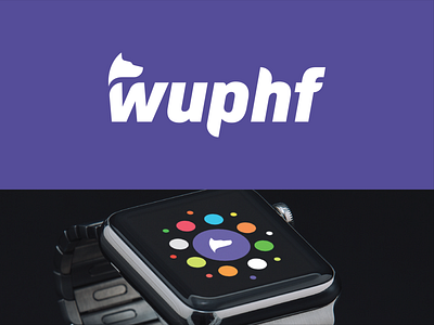 WUPHF app design brand design branding design icon logo madewithmako typography vector