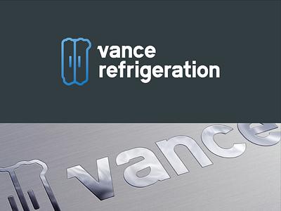 Vance Refrigeration brand design branding icon illustration logo madewithmako the office the office series typography vance refrigeration vector