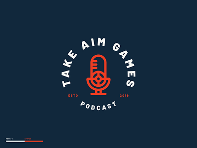 Take Aim Games brand design branding branding design design illustration lettering logo madewithmako typography vector