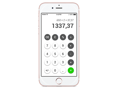 Calculator mobile phone app