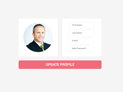 Profile Update Page - Daily UI 006 design profile profile page ui ux