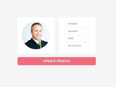 Profile Update Page - Daily UI 006