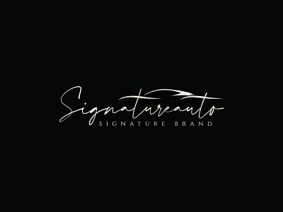 Signature logo automotive logo black branding car custom logo design graphic design illustrator logo logo design logofolio logotype photoshop signature signature font signature logo typography vector wordmark