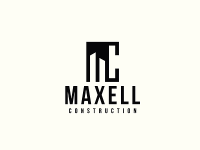 Maxell Construction logo. branding construction custom logo design graphic design logo logo design logo designer logo mark maxell construction mc minimal logo modern logo motion graphics real state logo vector