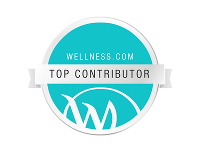 Wellness.com Top Contributor badge blog contributor leader wellness
