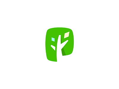 P logo p logo tree logo
