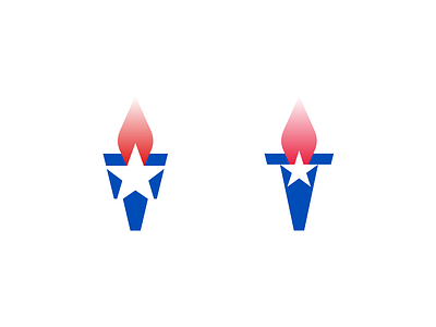 Tea Party fire logo political campaign torch