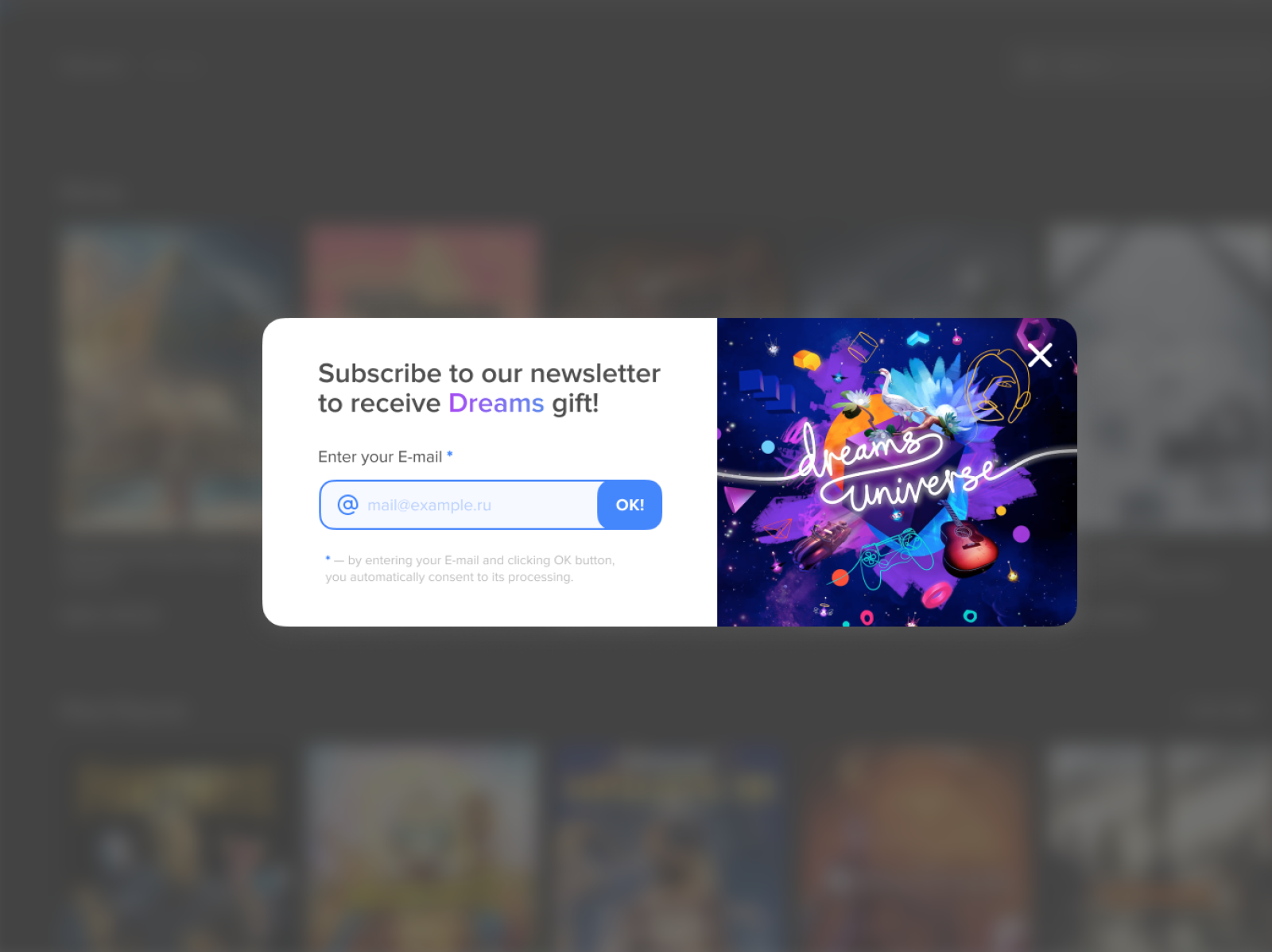UI design concept for pop-up window on website by Vic Shóstak on Dribbble