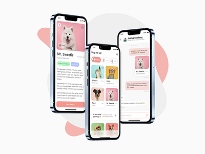 UI design concept for the Animal Welfare Center mobile app app branding clean design flat ios app design minimal mobile app design typography ui ux