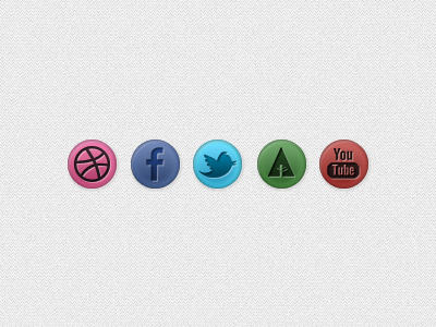 Social Icons blue colors design icon icons pink purple social web