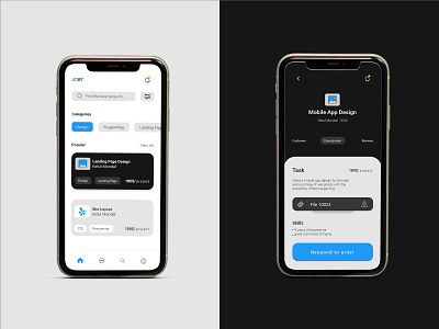 Mobile App UI Design app ui design eyecatching minimal modern ui