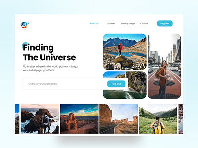 Travel Web Header 3d animation app branding design figma graphic design header illustration landingpage logo motion graphics photoshop travel service.💕 traveling travelingwebheader ui ux vector web