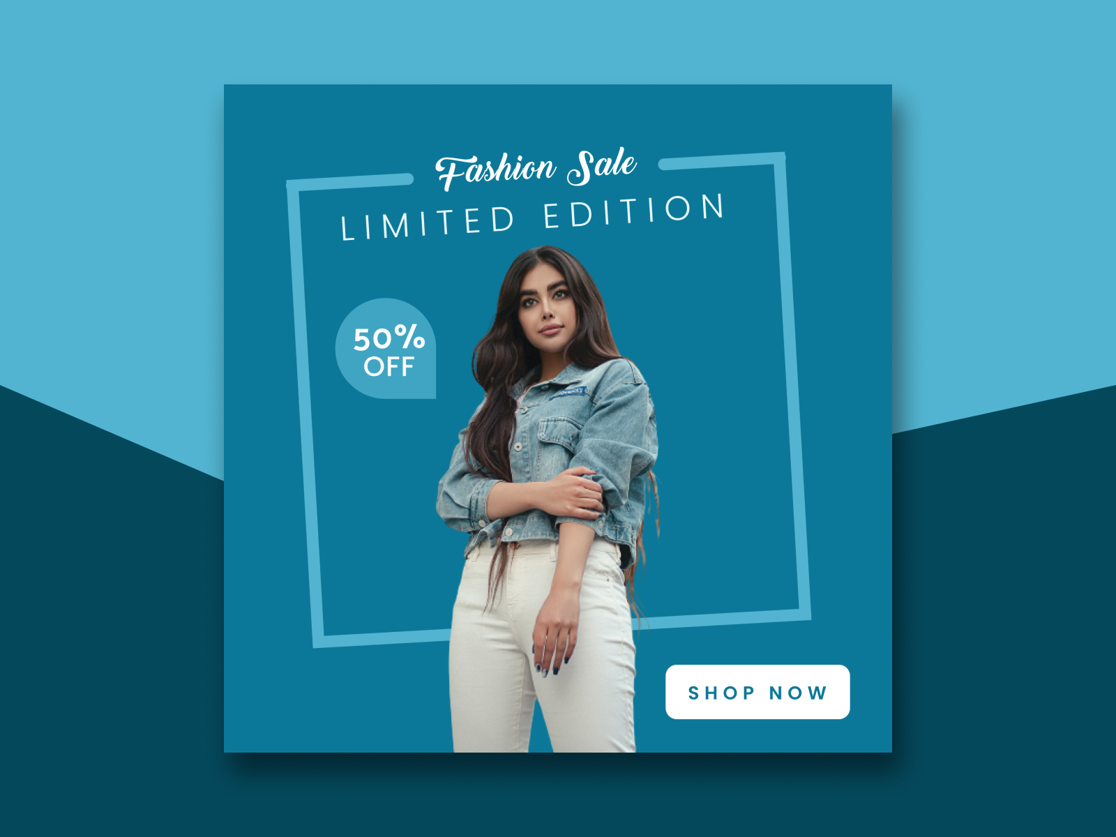 Fashion Social Media Poster by Muneeza Hussain on Dribbble