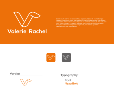 Valerie Rachel branding graphic design logo