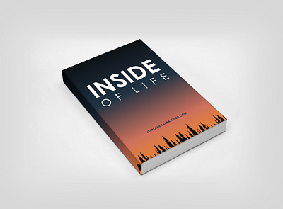 INSIDE OF LIFE BOOK COVER 3d branding graphic design logo